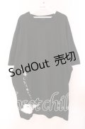 NieR Clothing / CIEL OVERSIZE BLACK COTTON CUTSEW【仕事したくねぇぇ 】 カットソー XXXL ブラック O-25-09-20-045-PU-TS-IG-OS