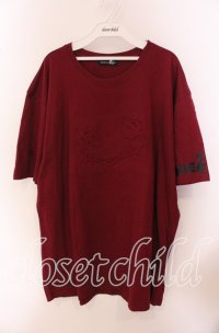 NieR Clothing / EMBOSS FACE LOGO CUTSEW【BURGUNDY】 カットソー  バーガンディー O-25-09-20-046-PU-TS-IG-ZT038