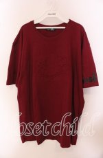 画像1: 【SALE】NieR CLOTHING / EMBOSS FACE LOGO CUTSEW【BURGUNDY】 カットソー  バーガンディー O-25-09-20-046-PU-TS-IG-ZT038 (1)