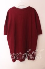 画像3: 【SALE】NieR CLOTHING / EMBOSS FACE LOGO CUTSEW【BURGUNDY】 カットソー  バーガンディー O-25-09-20-046-PU-TS-IG-ZT038 (3)