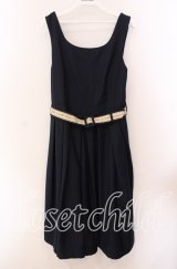 Fi.n.t / ロゴテープベルト使いジャンスカ F ネイビー O-25-09-20-048-CA-OP-OW-ZT360