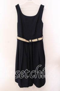 Fi.n.t / ロゴテープベルト使いジャンスカ F ネイビー O-25-09-20-048-CA-OP-OW-ZT360