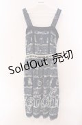 axes femme / アンティークボーダー柄チュニ M ネイビー O-25-09-20-054-AX-OP-OW-OS