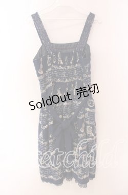 画像3: axes femme / アンティークボーダー柄チュニ M ネイビー O-25-09-20-054-AX-OP-OW-OS