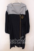 axes femme POETIQUE / エンブレムロングブルゾン M ネイビー×アオ O-25-09-20-057-AX-JA-OW-OS