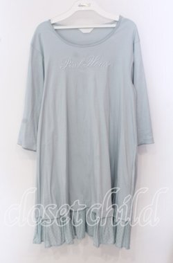 画像1: PINK HOUSE / 水玉プリント使いチュニックカットソー  サックス O-25-09-20-058-LO-OP-OW-OS