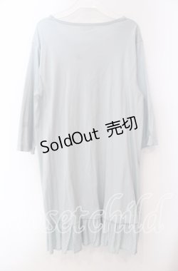 画像4: PINK HOUSE / 水玉プリント使いチュニックカットソー  サックス O-25-09-20-058-LO-OP-OW-ZI