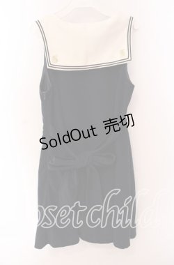 画像3: Secret Honey / ワッペンリボンセーラーワンピース  ネイビー O-25-09-20-059-CA-OP-OW-OS