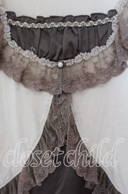 画像2: axes femme / レイヤード風サテンプルオーバー  キナリ O-25-09-20-061-AX-TO-OW-OS