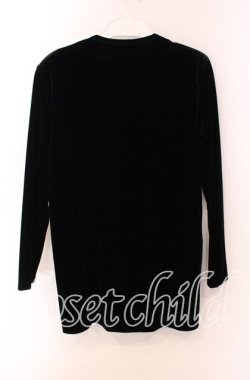 画像3: INGEBORG / ベルベットリボン長袖カットソー  クロ O-25-09-20-063-LO-TO-OW-OS