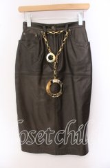 INGEBORG / 金具使いレザースカート M チャコールグレー O-25-09-20-066-LO-SK-OW-ZI