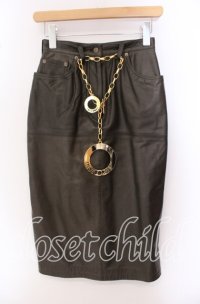 INGEBORG / 金具使いレザースカート M チャコールグレー O-25-09-20-066-LO-SK-OW-ZI