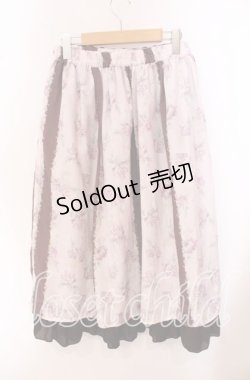 画像3: axes femme / フラワーストライプスカート M ピンク O-25-09-20-070-AX-SK-OW-ZT372