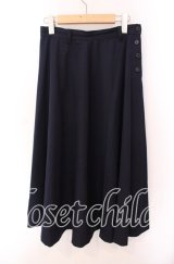 INGEBORG / フレアスカート  ネイビー O-25-09-20-072-LO-SK-OW-ZI