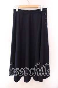 INGEBORG / フレアスカート  ネイビー O-25-09-20-072-LO-SK-OW-ZI