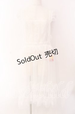 画像1: FLC / 星名桜子 hsチュールエプロンジャンスカ 3L シロ O-25-09-20-007-LO-OP-OW-OS