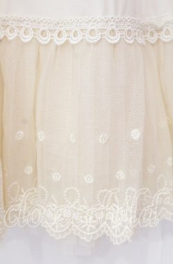 画像2: axes femme / プリーツチュールペチスカート M キナリ O-25-09-20-073-AX-SK-OW-OS