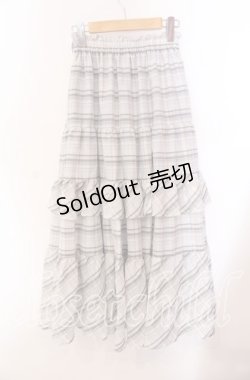 画像2: an another angelus / チェックティアードロングスカート F グレー O-25-09-20-076-CA-SK-OW-OS