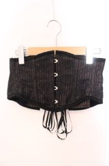 abilletage / ストライプレースコルセット  ブラウン×ブラック O-25-09-20-077-GO-TO-OW-OS