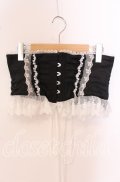 ATELIER PIERROT / Frill Short Corset 2 ブラック×ホワイト O-25-09-20-078-EL-TO-OW-OS