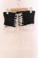 画像3: ATELIER PIERROT / Frill Short Corset 2 ブラック×ホワイト O-25-09-20-078-EL-TO-OW-OS (3)