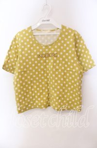 INGEBORG / 水玉Tシャツ  イエロー O-25-09-20-085-LO-TO-OW-ZT262
