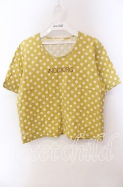 画像1: INGEBORG / 水玉Tシャツ  イエロー O-25-09-20-085-LO-TO-OW-OS