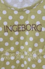 画像2: 【SALE】INGEBORG / 水玉Tシャツ  イエロー O-25-09-20-085-LO-TO-OW-ZT262 (2)
