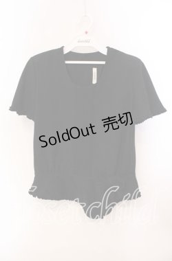 画像1: 【SALE】INGEBORG / フレア袖ブラウス  クロ O-25-09-20-086-LO-BL-OW-ZT268