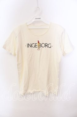 画像1: INGEBORG / リップptTシャツ  アイボリー O-25-09-20-087-LO-TO-OW-OS