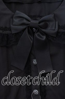 画像2: metamorphose / 【プラスサイズ】袖取り外し丸襟ブラウス 2 クロ O-25-09-20-094-ME-BL-OW-OS