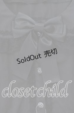 画像2: metamorphose / 【プラスサイズ】袖取り外し丸襟ブラウス 2 クロ O-25-09-20-094-ME-BL-OW-OS