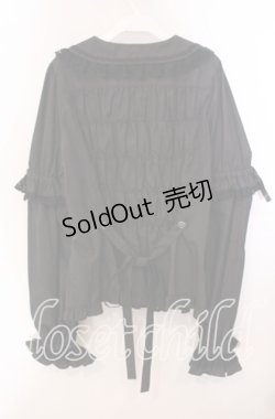 画像4: metamorphose / 【プラスサイズ】袖取り外し丸襟ブラウス 2 クロ O-25-09-20-094-ME-BL-OW-OS