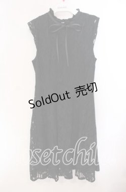 画像1: 【SALE】An MILLE / 総レースノースリワンピース M クロ O-25-09-20-098-EL-OP-OW-ZT207