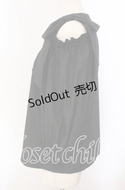 画像2: 【SALE】an another angelus / ビッグリボンオフショルブラウス F クロ O-25-09-20-099-CA-BL-OW-ZT360