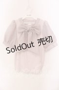 evelyn / ビジュー配色ボウタイトップス  ピンク O-25-09-20-104-LO-TO-OW-ZT0924B