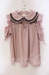 Secret Honey / レースヨークオープンショルダーブラウス 2 ピンク O-25-09-20-106-CA-BL-OW-ZT300