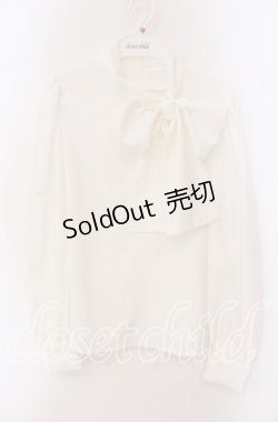 画像1: Ank Rouge / サイドリボンタイブラウス M シロ O-25-09-20-107-CA-BL-OW-OS