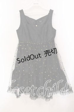 画像1: MILK / ホーリースタードレス  ブラック×ブラックゴールド O-25-09-20-108-ML-OP-OW-OS