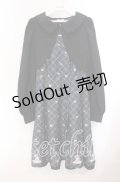 axes femme POETIQUE / クロミ/ティールームワンピース M クロ O-25-09-20-109-AX-OP-OW-OS
