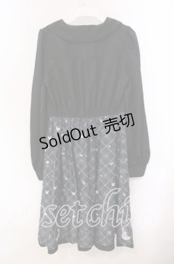 画像3: axes femme POETIQUE / クロミ/ティールームワンピース M クロ O-25-09-20-109-AX-OP-OW-OS