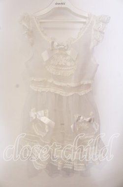 画像1: BABY,THE STARS SHINE BRIGHT / Sweet Cherries Cafe Girl エプロン  シロ O-25-09-20-111-BA-TO-OW-OS