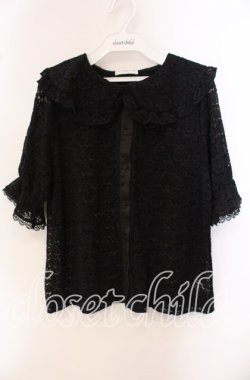 画像1: m petit by misako / AOKレースブラウス M クロ O-25-09-20-112-LO-BL-OW-OS