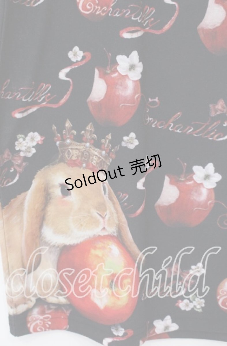 画像2: Enchantlic Enchantilly / 午後3時のクイーンバニーカットソーワンピース  クロ×アカ O-25-09-20-113-LO-OP-OW-OS (2)