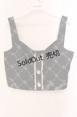 画像1: Ank Rouge / モノグラム ビスチェ M クロ O-25-09-20-115-CA-TO-OW-OS