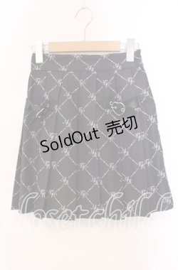 画像1: Ank Rouge / モノグラムスカート M クロ O-25-09-20-116-CA-SK-OW-OS