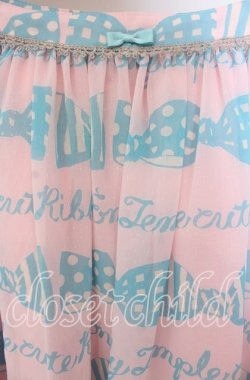 画像2: Emily Temple cute / リボン＆ロゴプリントスカート  ピンク O-25-09-20-119-ET-SK-OW-OS