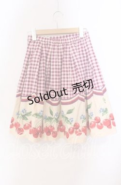 画像3: Emily Temple cute / ギンガムチェリースカート  パープル O-25-09-20-123-ET-SK-OW-OS