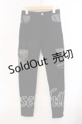 NieR Clothing / 6ポケットストレッチパンツ  ブラック O-25-09-20-126-PU-PA-IG-OS