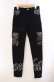 画像1: NieR Clothing / 6ポケットストレッチパンツ  ブラック O-25-09-20-126-PU-PA-IG-OS (1)